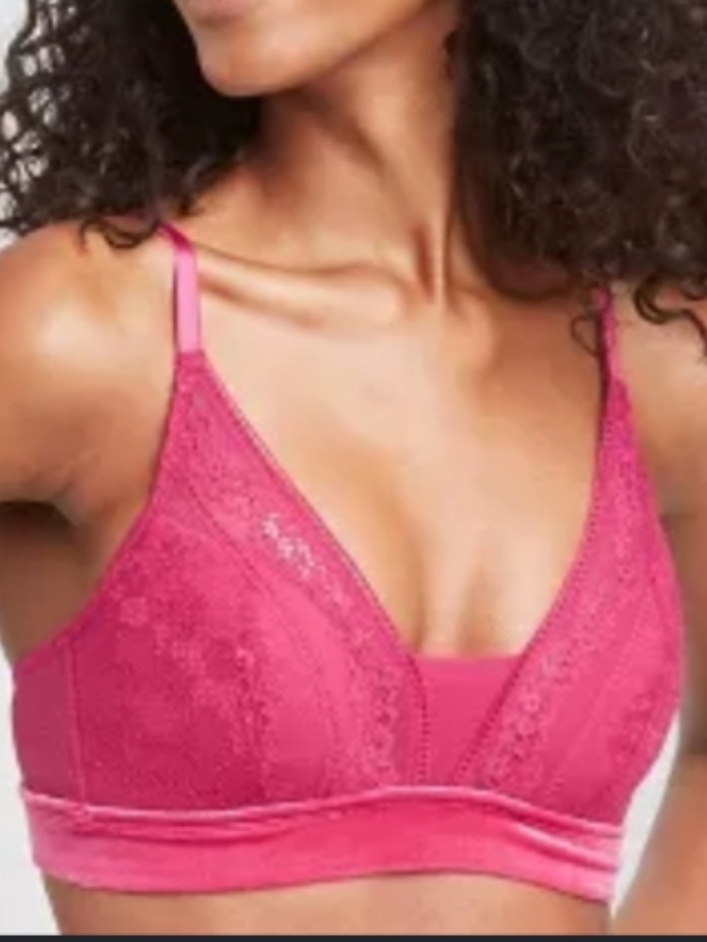 Women’s Lace Bralette - Pink